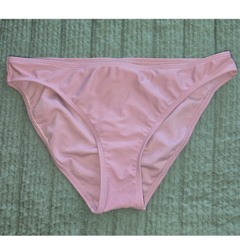 NWOT Salt + Cove‎ Bikini Bottom Pink Solid Hipster Swimwear Women Size S